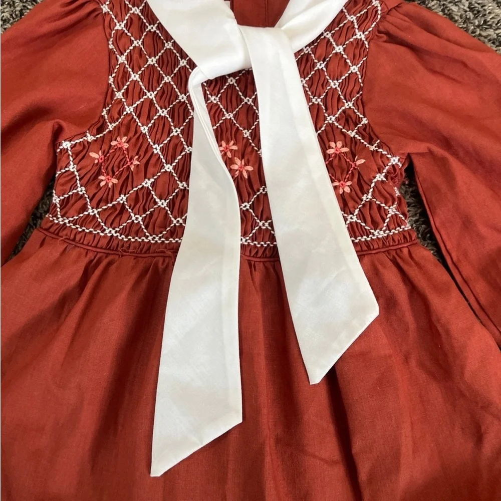 VINTAGE Disney Winnie The Pooh Sears Roebuck & Co Dress Smocked 70s Size 4T